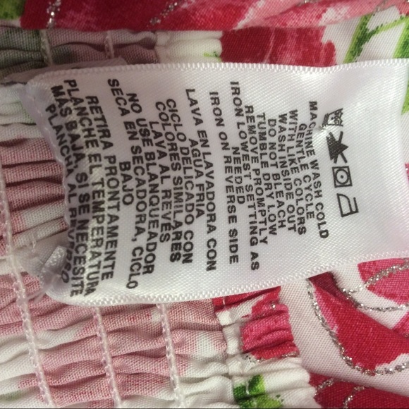 Bonnie Jean Fit and Flare Floral T-Strap Sundress Pink Green White Flowers 14 - Picture 3 of 8